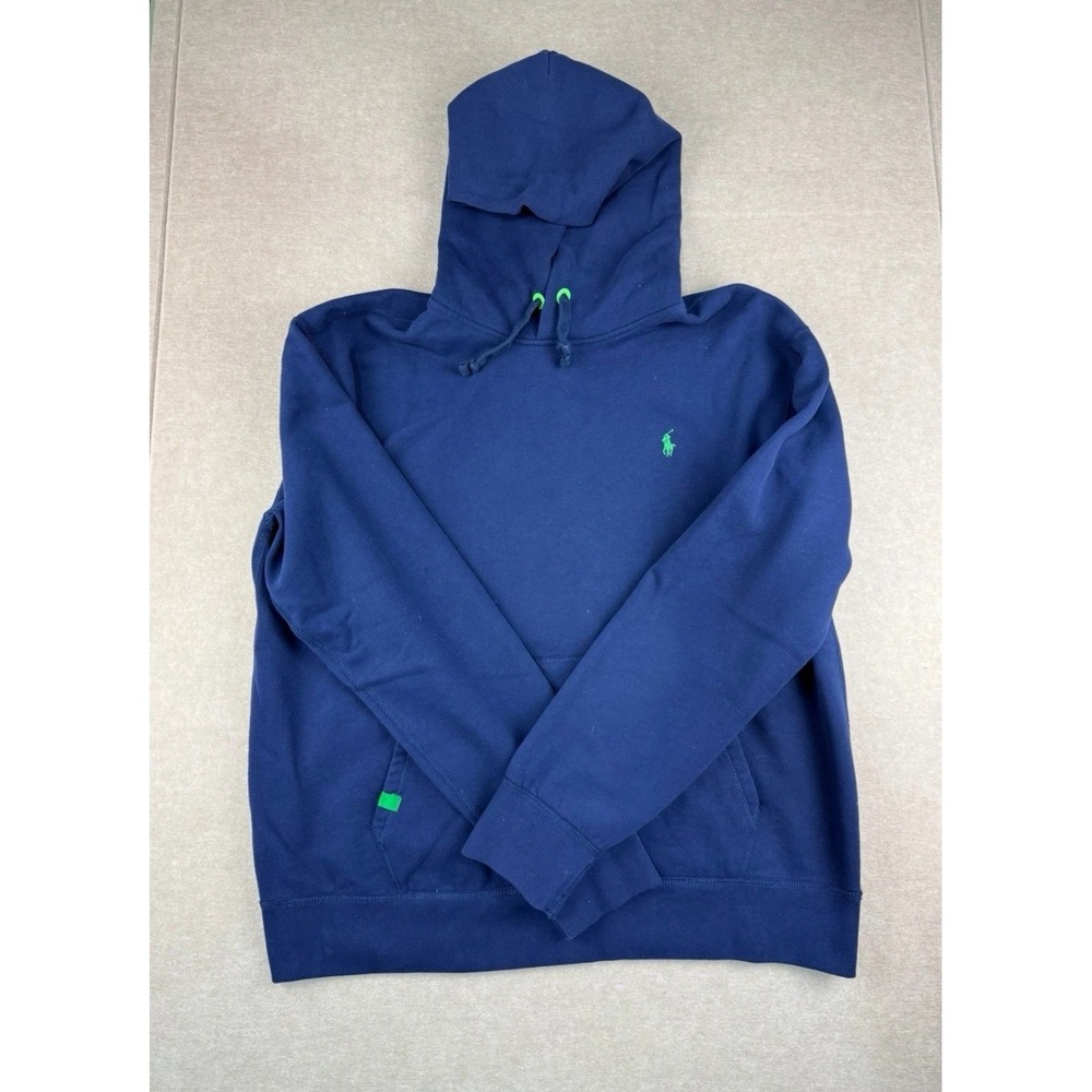Polo Ralph Lauren Sweatshirt‎ Men's XL Blue Green Pony Hoodie